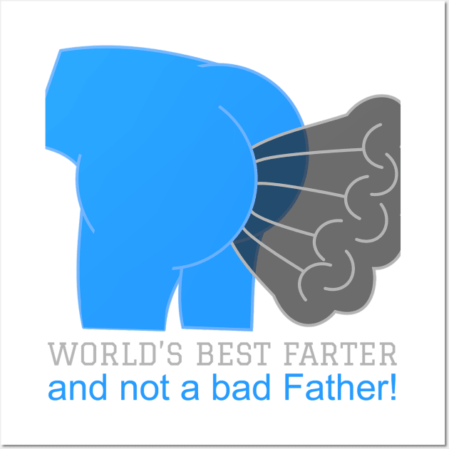 Men's Funny Farter Father Tee Wall Art by Party_Peeps